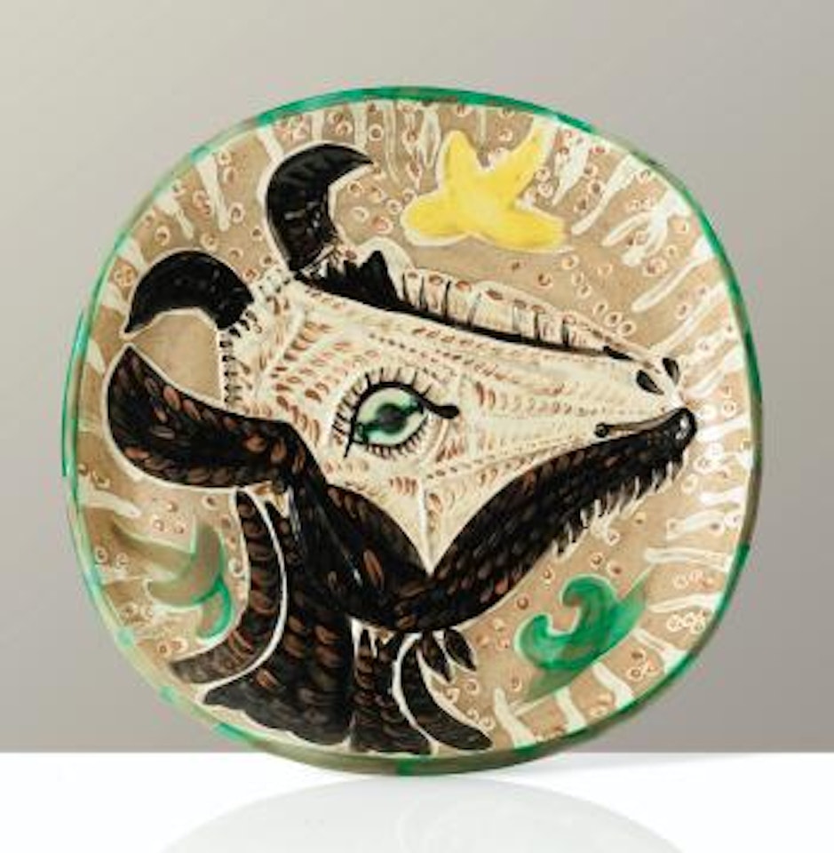 Plat Tête De Chèvre De Profil by Pablo Picasso