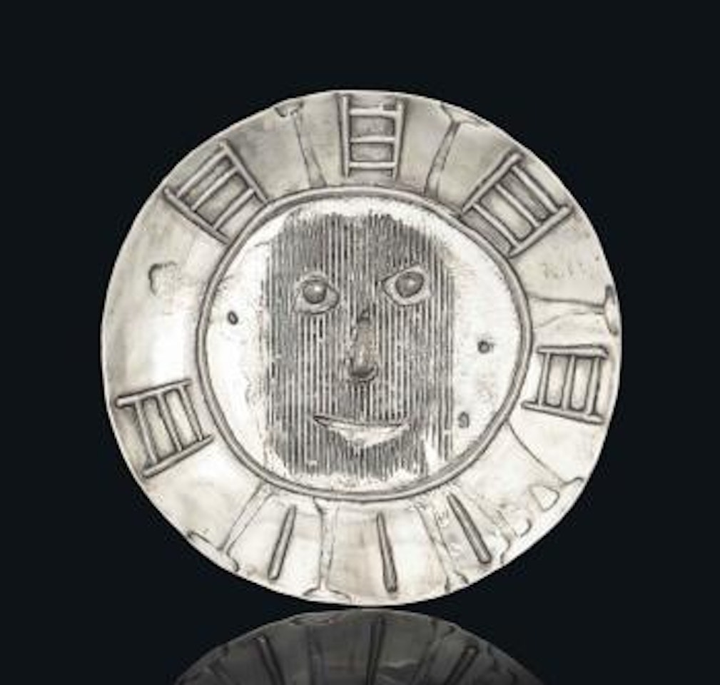 Visage sur carton ondulé by Pablo Picasso