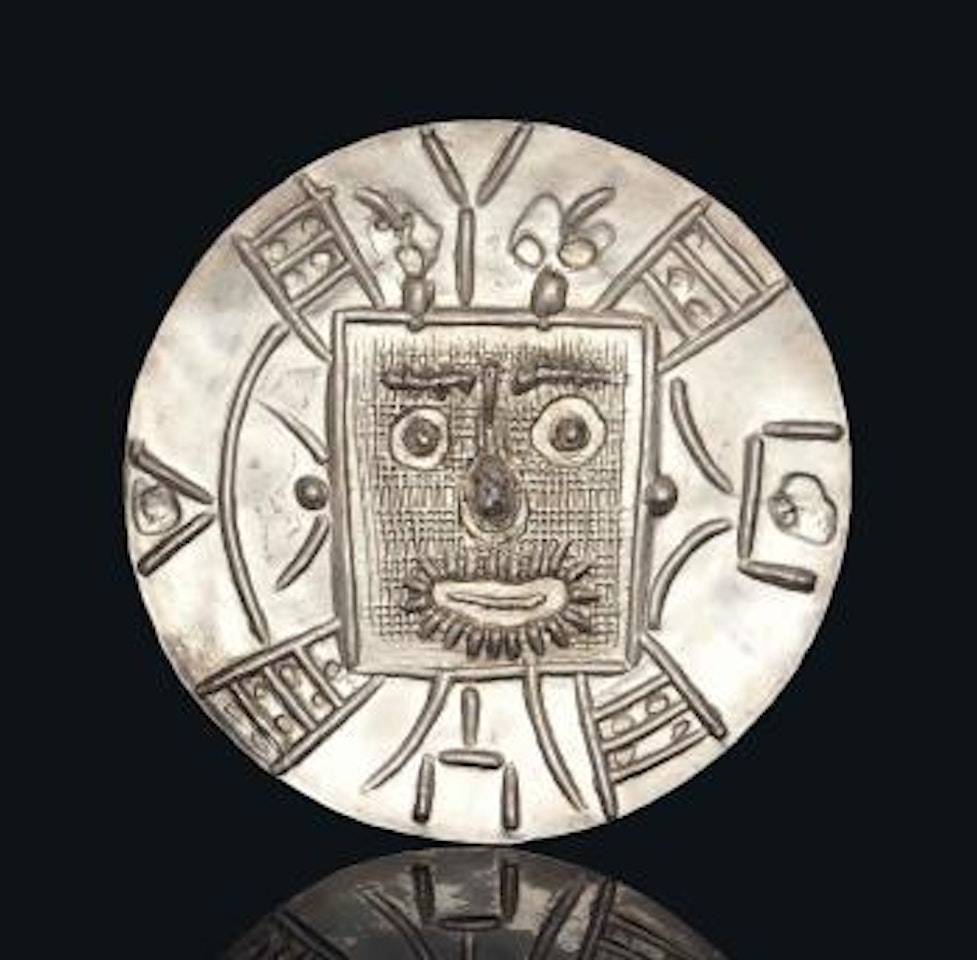 Visage dans un carré by Pablo Picasso