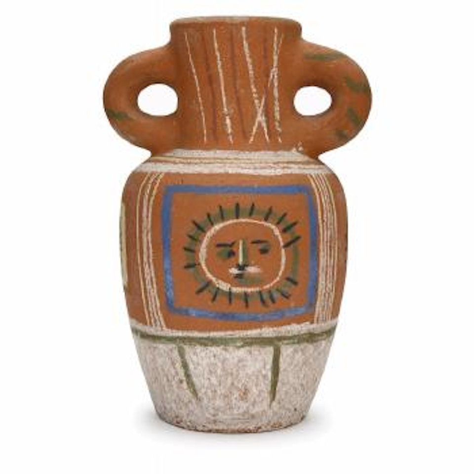 Vase With Pastel Decoration by Pablo Picasso