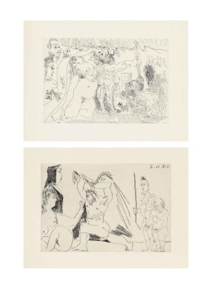 El Entierro del Conde de Orgaz (B 1465-1477; Ba 1377-1391; C books 146) by Pablo Picasso
