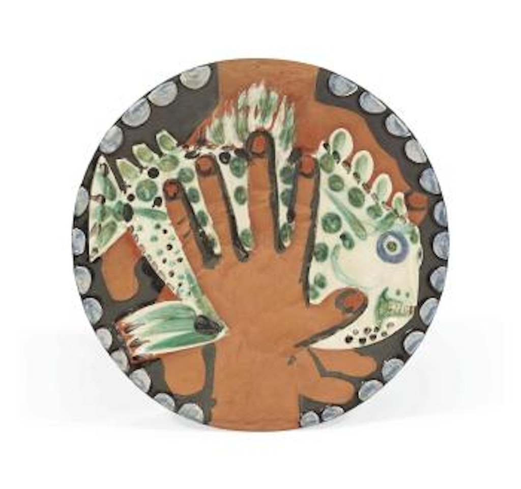 Mains au poisson (G.B. 43; G.R. 276; A.R. 214) by Pablo Picasso