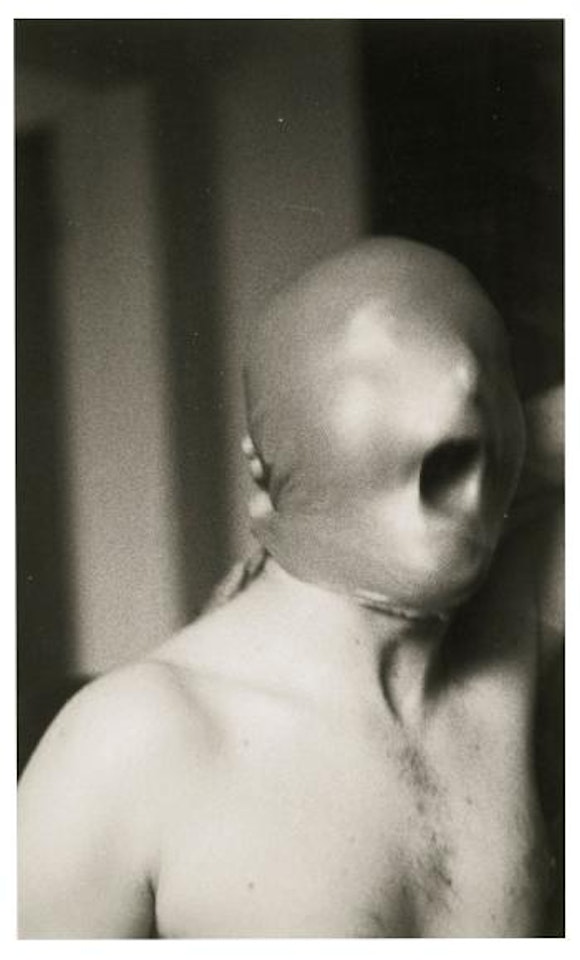 Untitled (Self Portrait With Mask) by Gerhard Richter