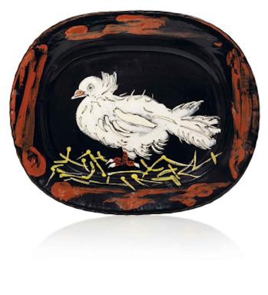 Colombe sur lit de paille (AR 79) by Pablo Picasso
