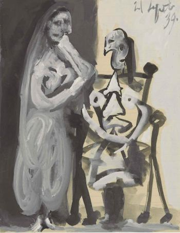 Femme debout et femme assise by Pablo Picasso