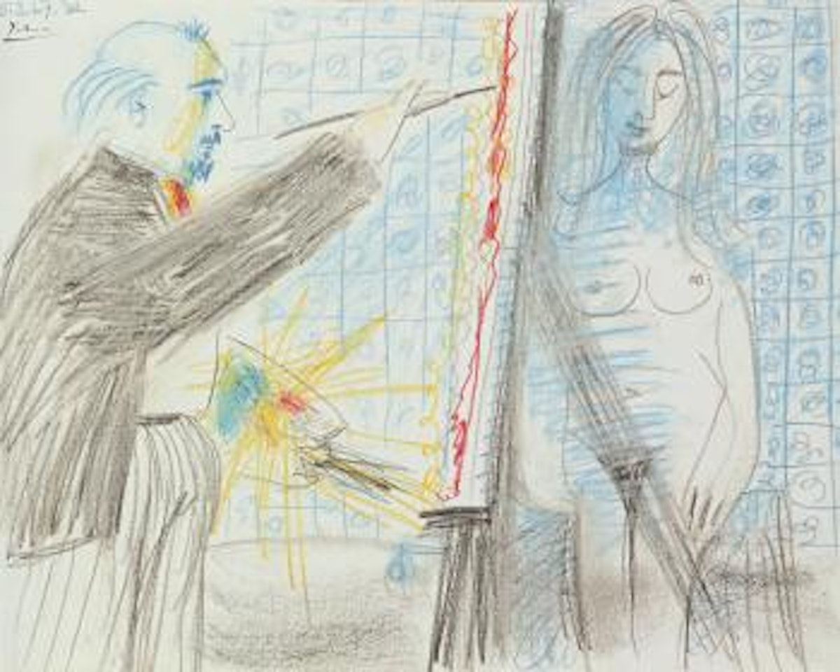 Le Peintre Et Son Modèle by Pablo Picasso
