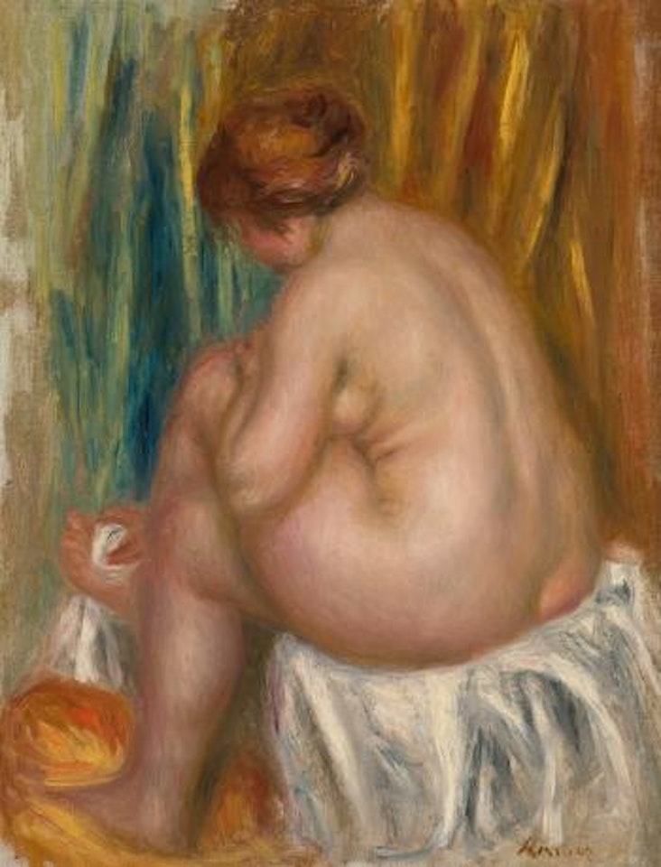 Étude De Nu (Après Le Bain) by Pierre-Auguste Renoir
