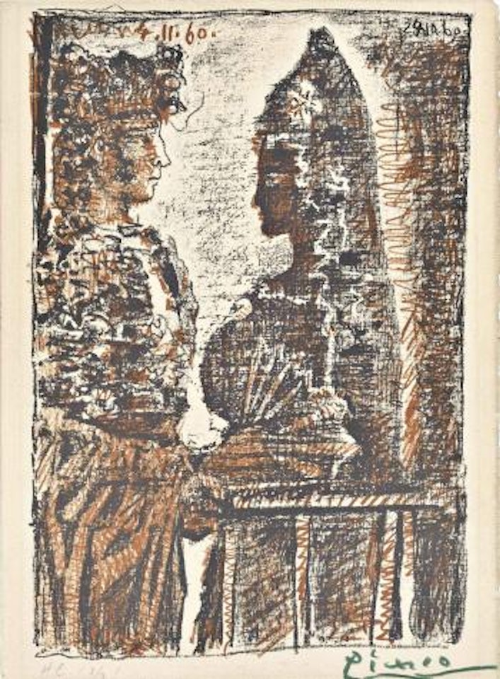 Torero y SeÃ±orita, from: Le Carmen des Carmen (Mourlot 332; Bloch 1005, see Cramer books 126) by Pablo Picasso
