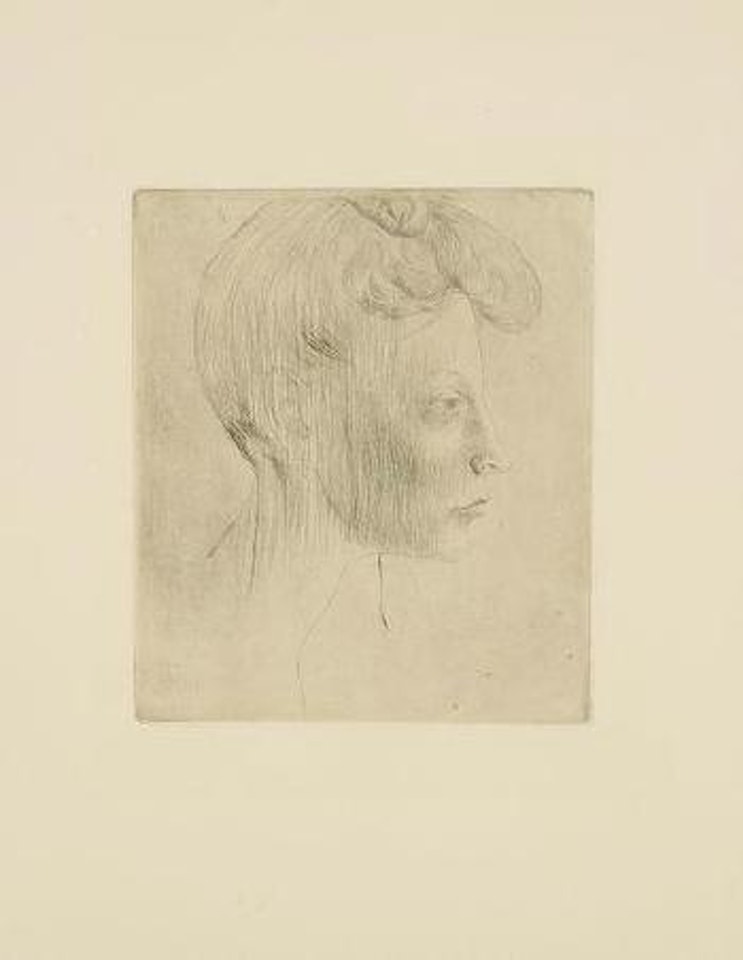Tête de femme de profil Pl. des Saltimbanques by Pablo Picasso