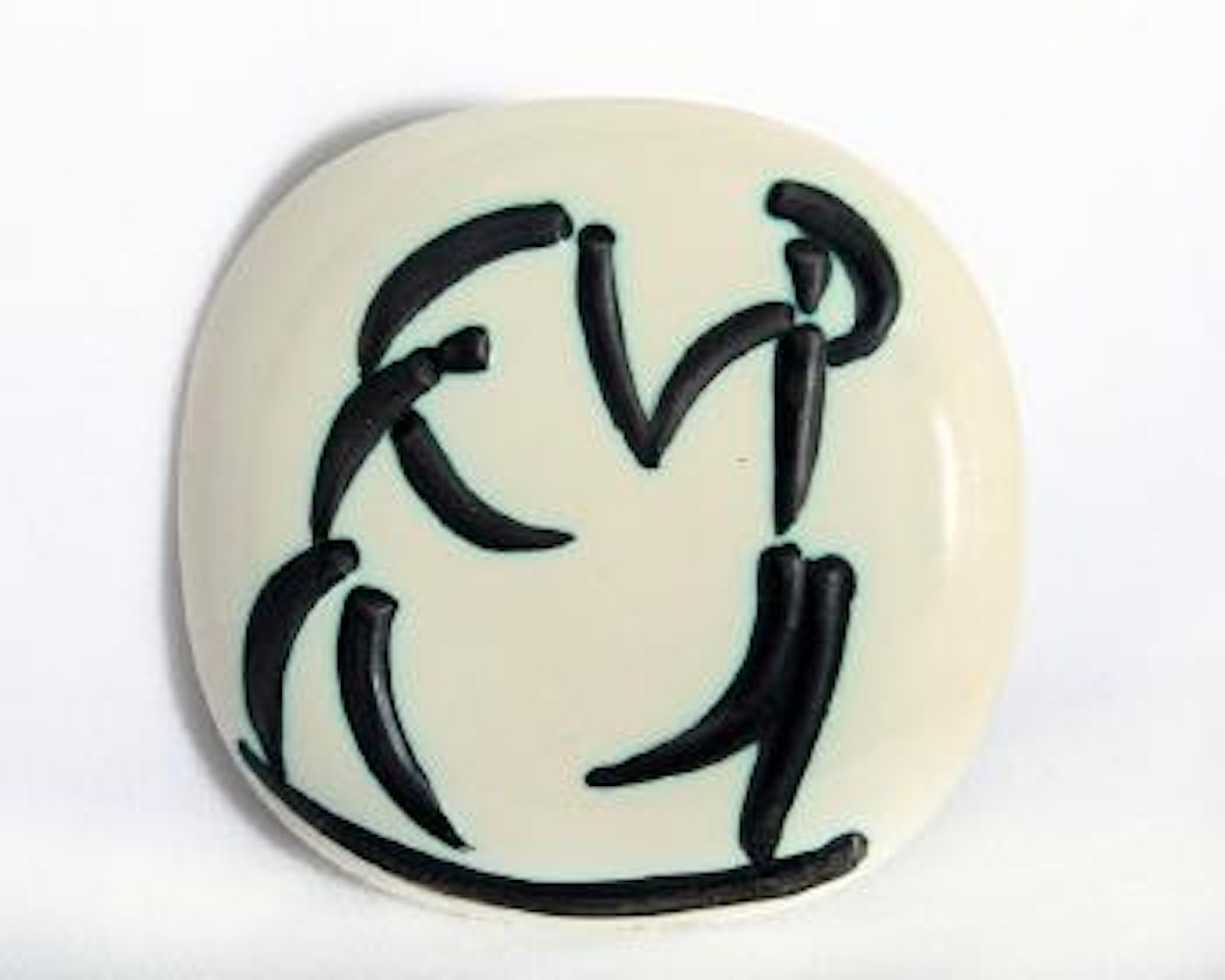 Danseurs sur fond clair by Pablo Picasso