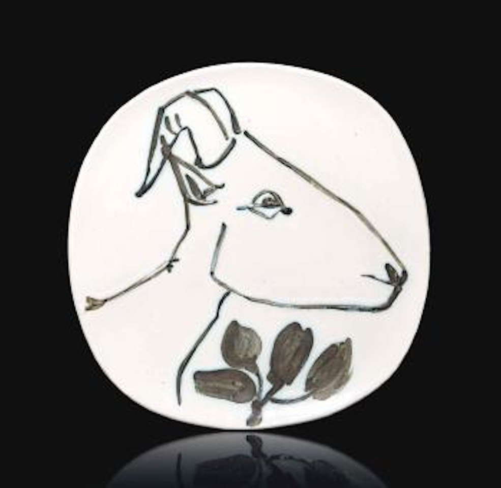Tête de chèvre de profil (AR 106) by Pablo Picasso
