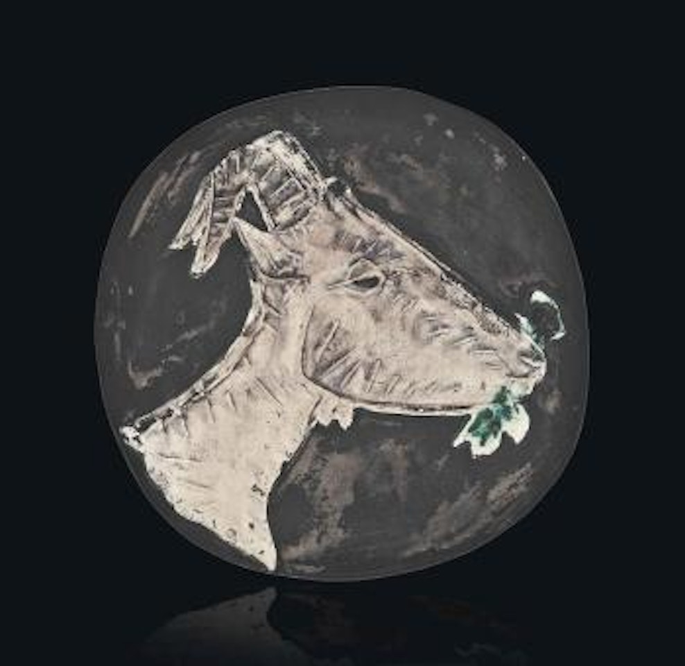 Tête de chèvre de profil (AR 112) by Pablo Picasso