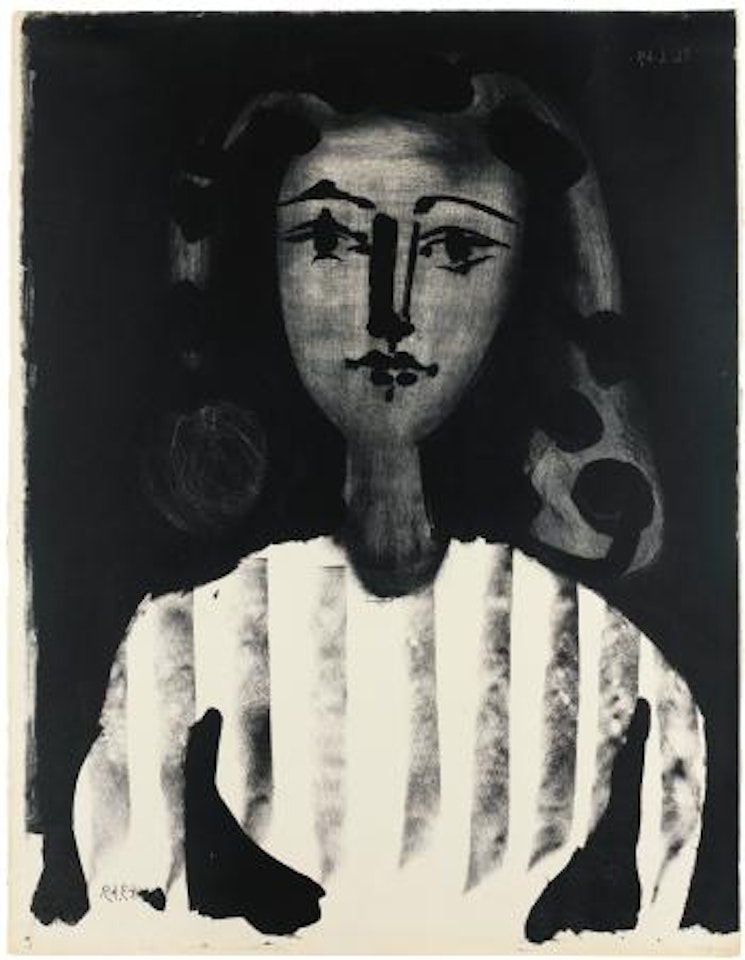 Jeune Fille Au Corsage RayÃ© (M., Pp.Â 157; Not Recorded In B.) by Pablo Picasso