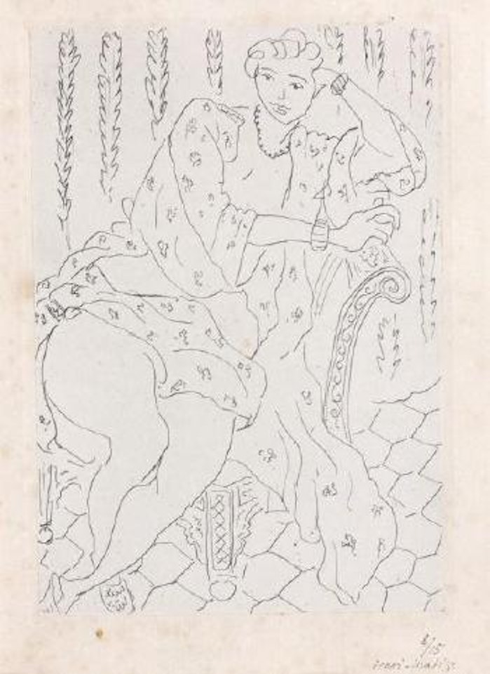 Figure au fauteuil turc by Henri Matisse
