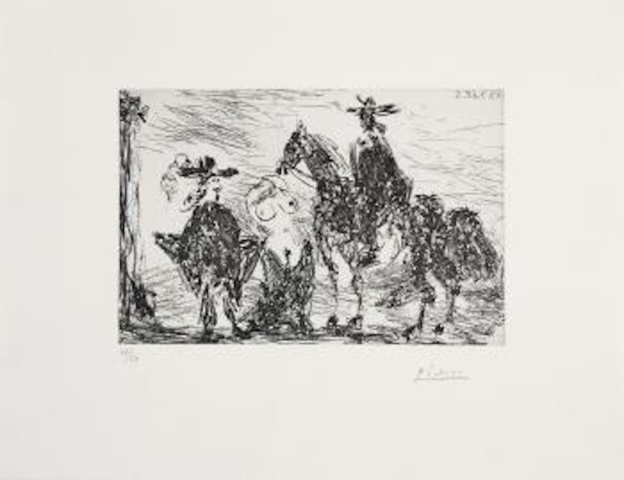 Gentilhomme, Femme Honteuse Et Reître by Pablo Picasso