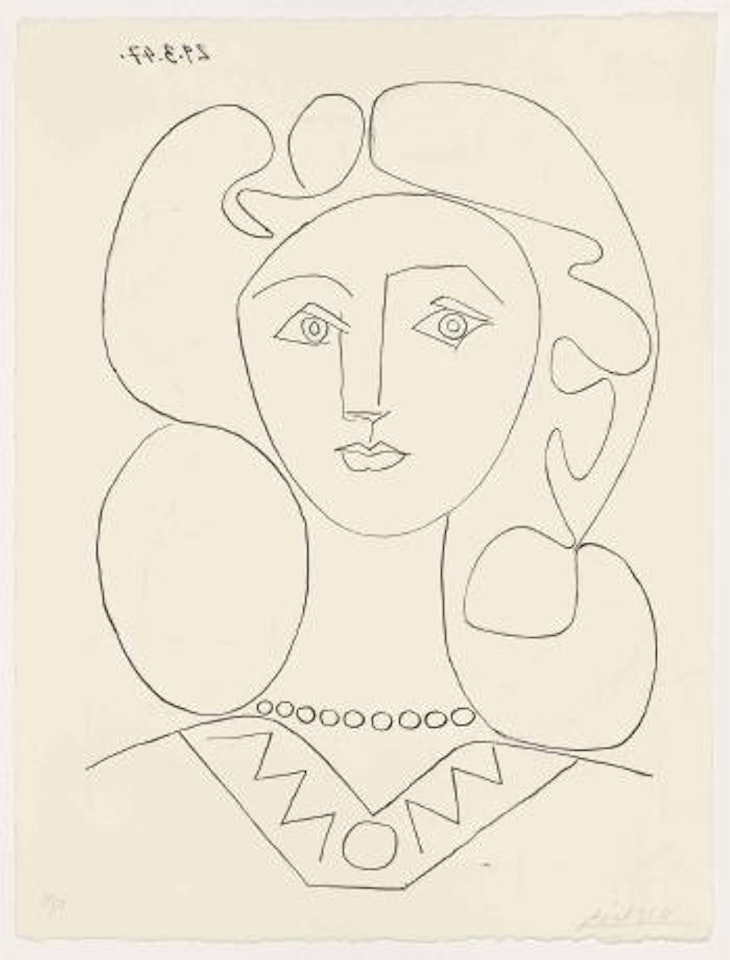 La femme au collier (B. 438; M. 84) by Pablo Picasso