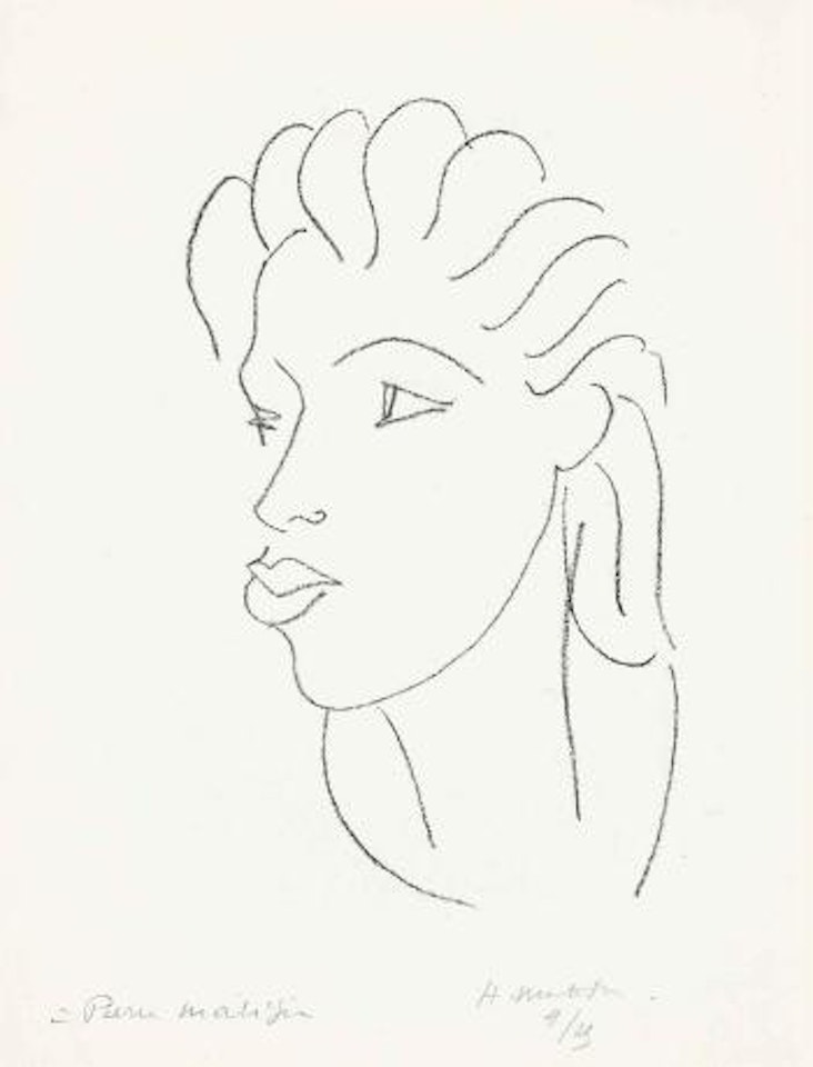 Chinoise aux Cheveux striés by Henri Matisse
