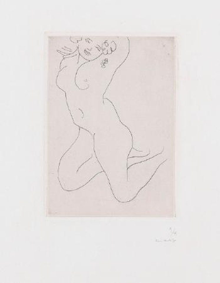 Nu à genoux, bras derrière la tête by Henri Matisse