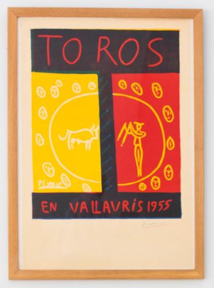 Toros En Vallauris 1955 (B. 1265; Cz. 14; Baer 1029; Pp. L-008) by Pablo Picasso