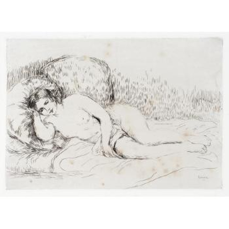 Femme nue couchée (Delteil 15) by Pierre-Auguste Renoir