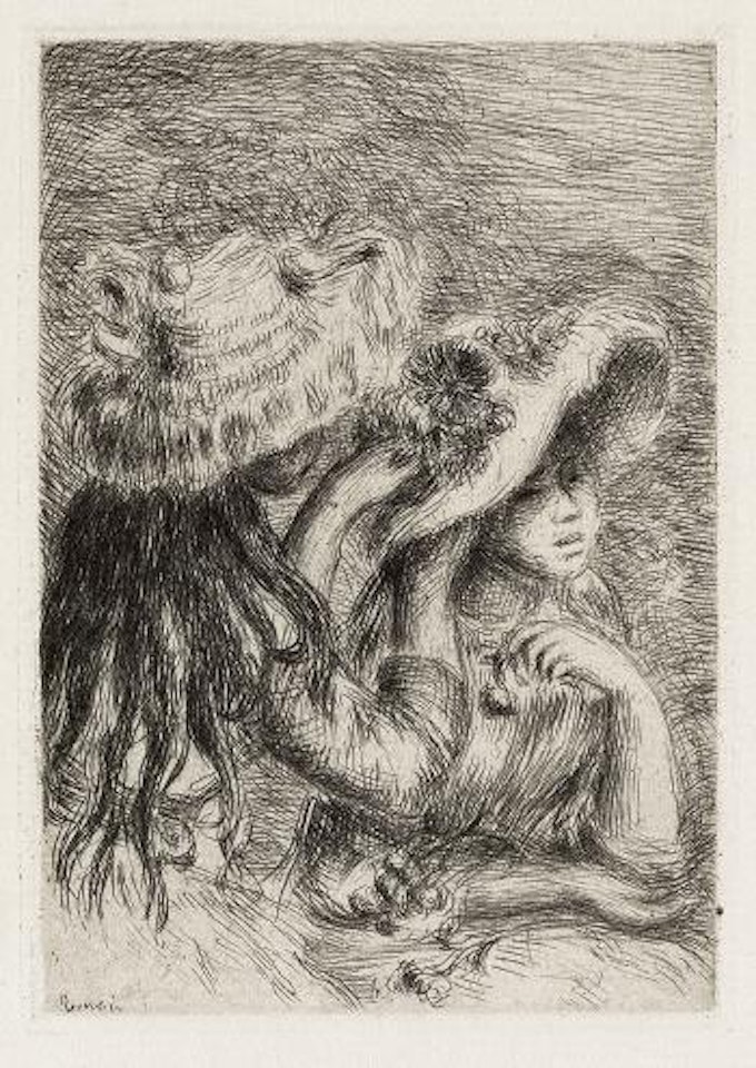 Le Chapeau Épinglé (3e planche) by Pierre-Auguste Renoir