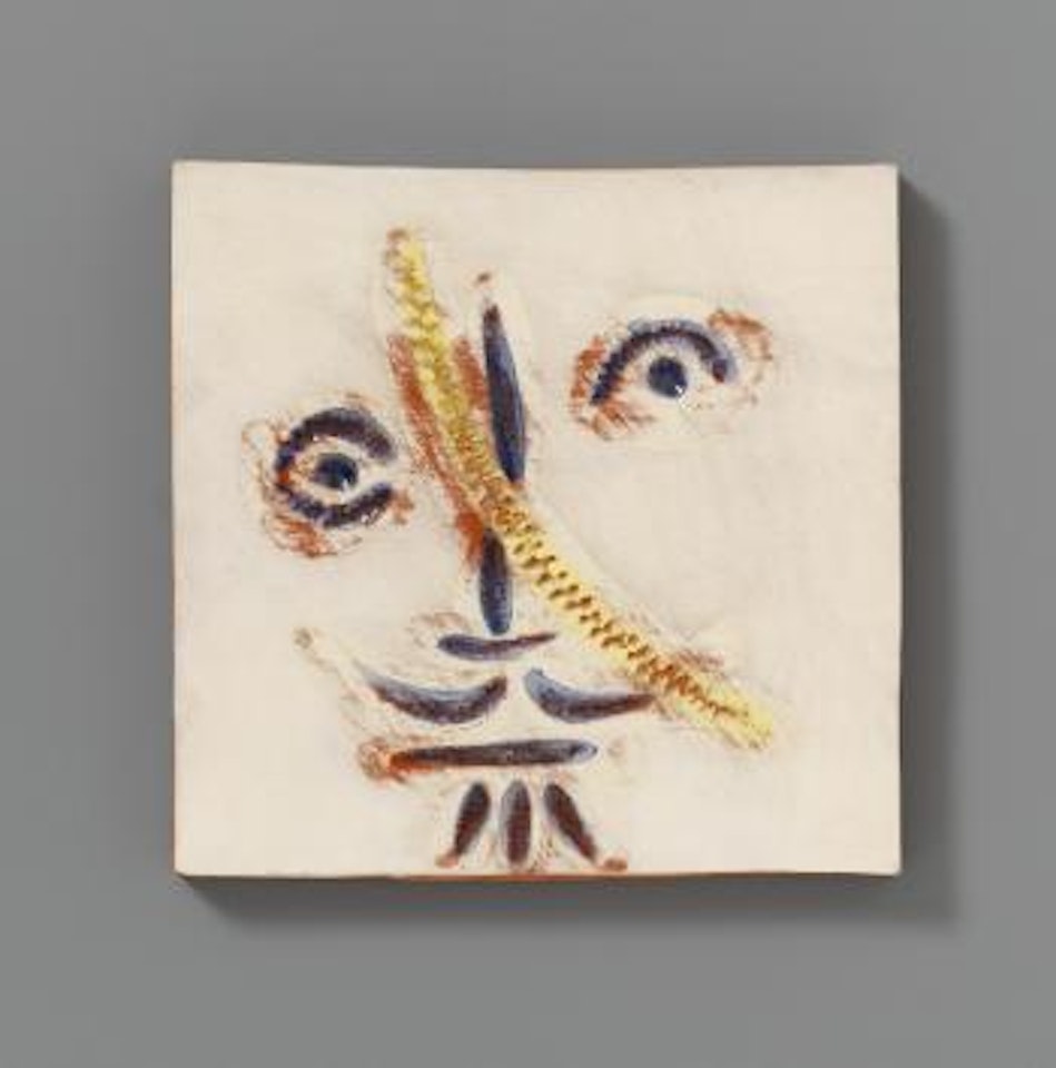 Visage au trait oblique by Pablo Picasso
