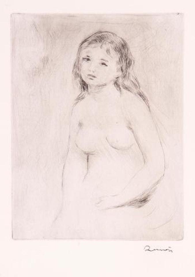 Etude pour une baigneuse (d.16) by Pierre-Auguste Renoir