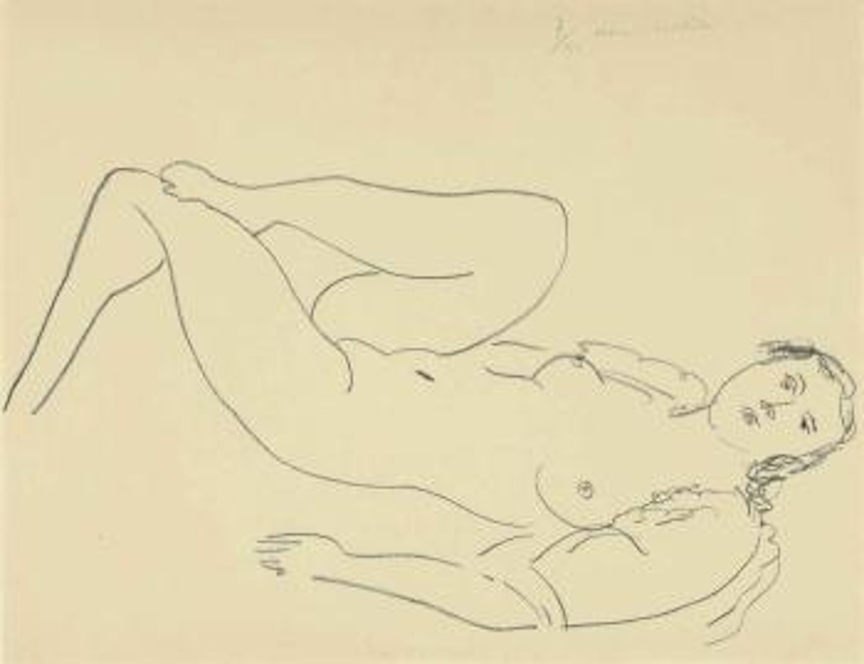 La Blouse turque - Étude de Jambes by Henri Matisse