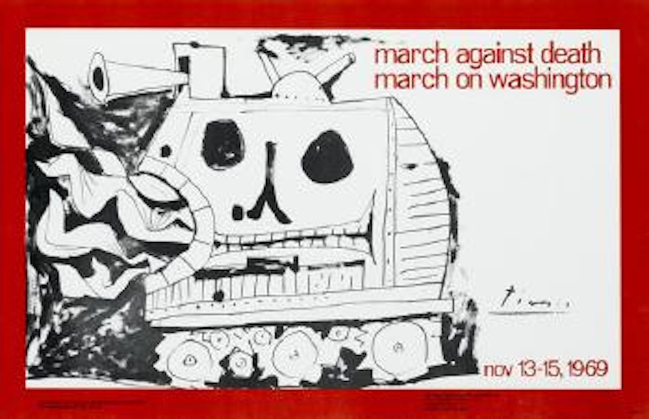 March Against Death, March on Washington. Nov 13-15, Washington, DC: New Mobilization Committee by Pablo Picasso
