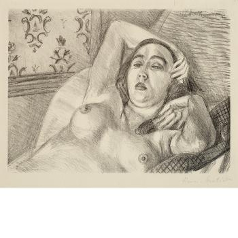 Le repos du modele (Duthuit 416) by Henri Matisse