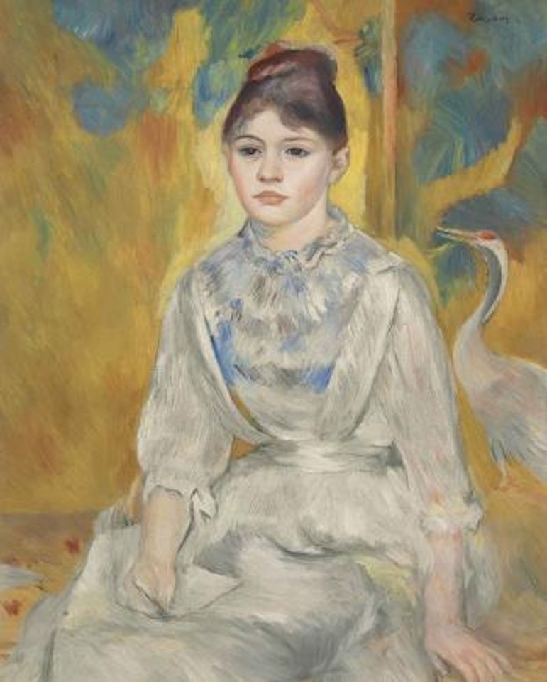 La Jeune fille au Cygne Ou La Jeune fille au héron by Pierre-Auguste Renoir