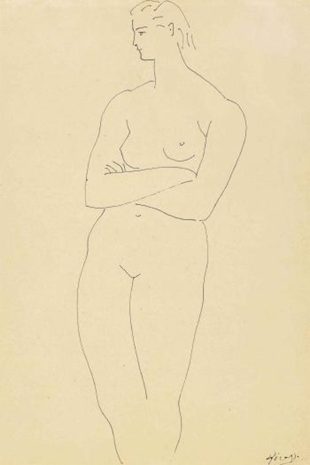 Femme Nue Debout Les Bras Croisés by Pablo Picasso