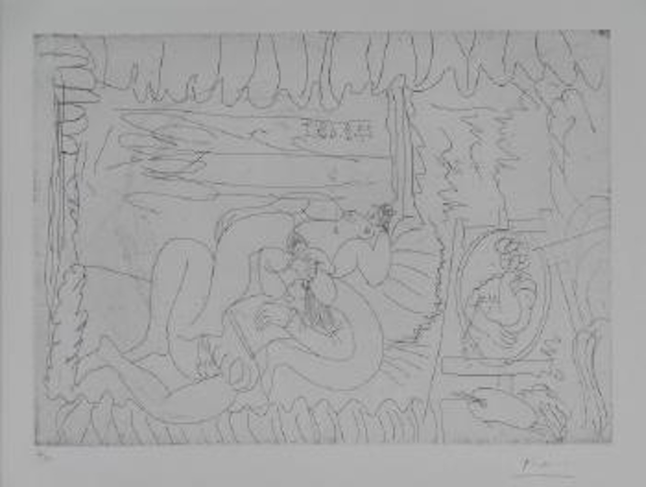 Raphael et la Fornarina I by Pablo Picasso