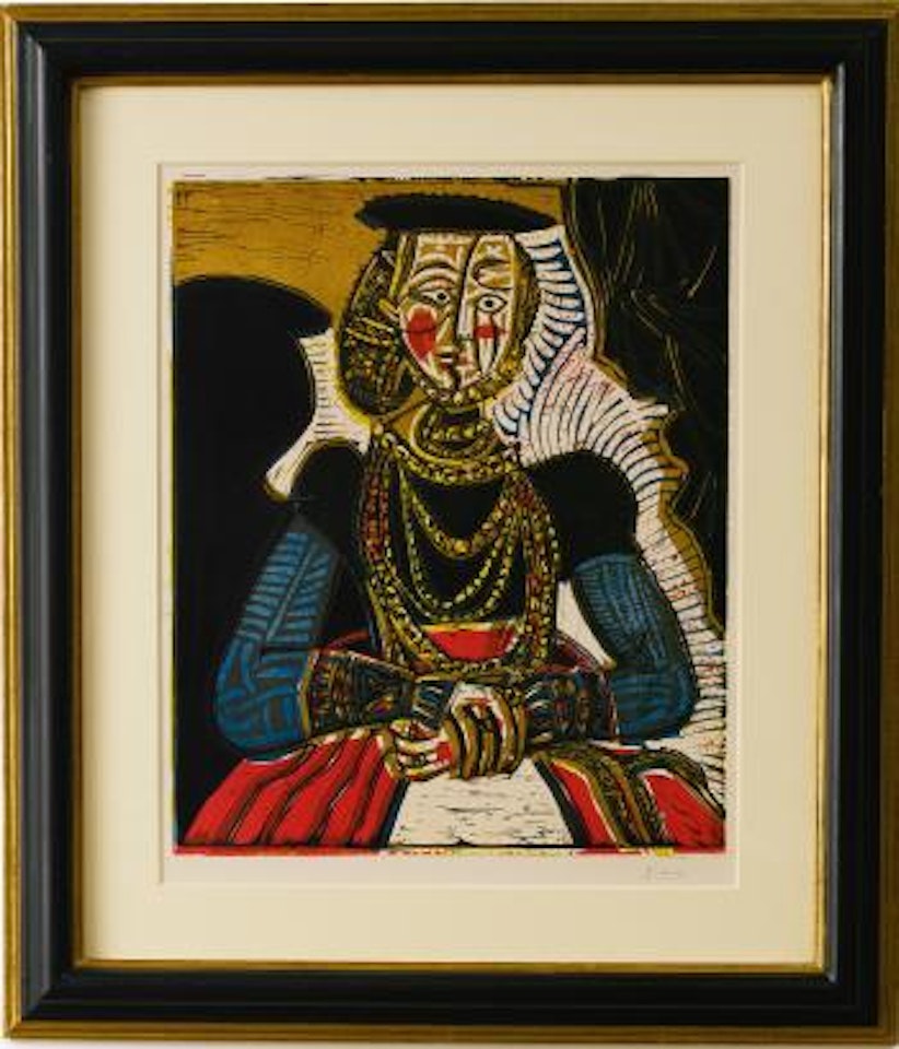 Portrait De Jeune Fille, D'apres Cranach Le Jeune, II (Bloch 859;Â Baer 1053) by Pablo Picasso
