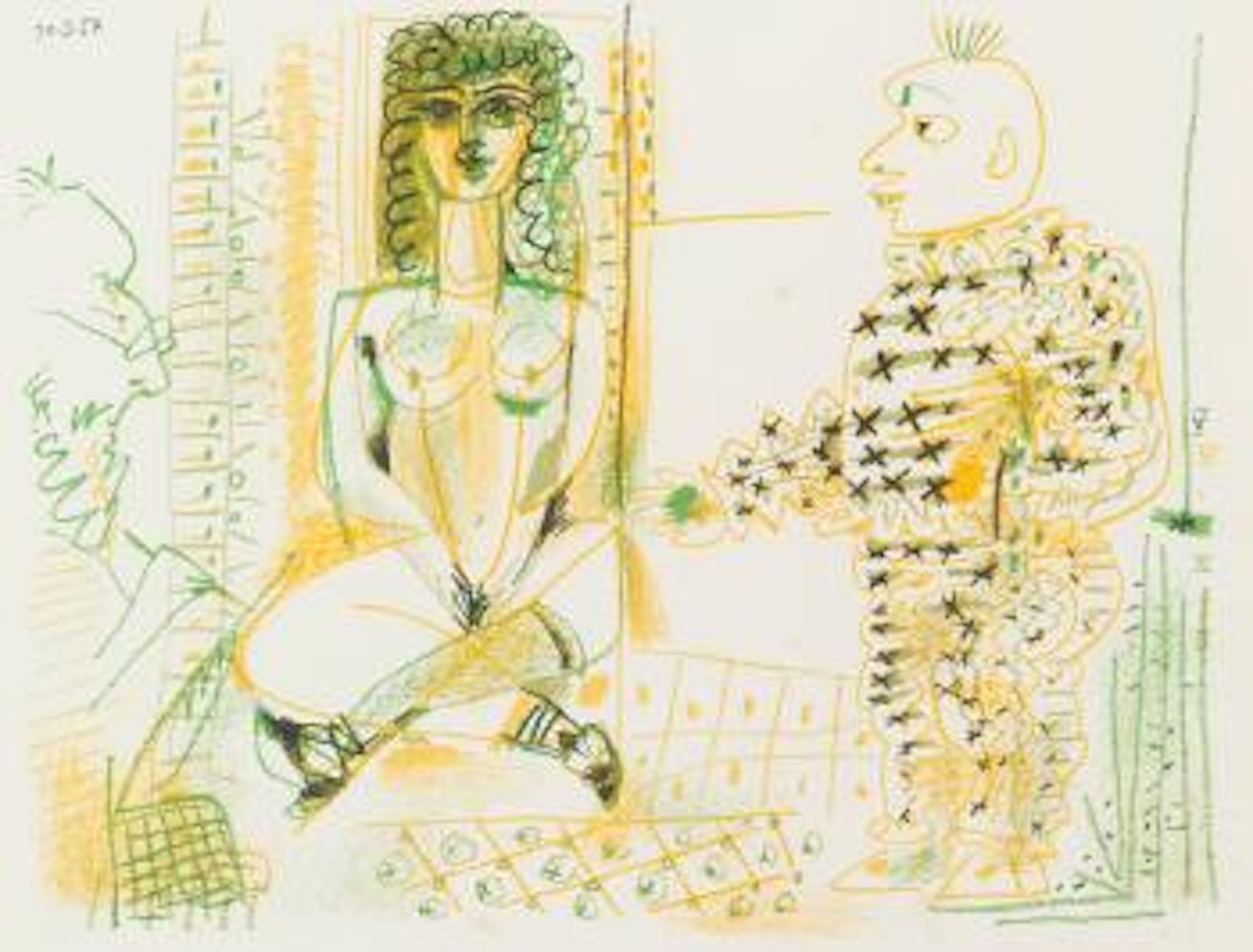 Le Peintre Et Son Modele (SeeÂ Bloch 765; SeeÂ Mourlot 262; SeeÂ Picasso ProjectÂ 262) by Pablo Picasso
