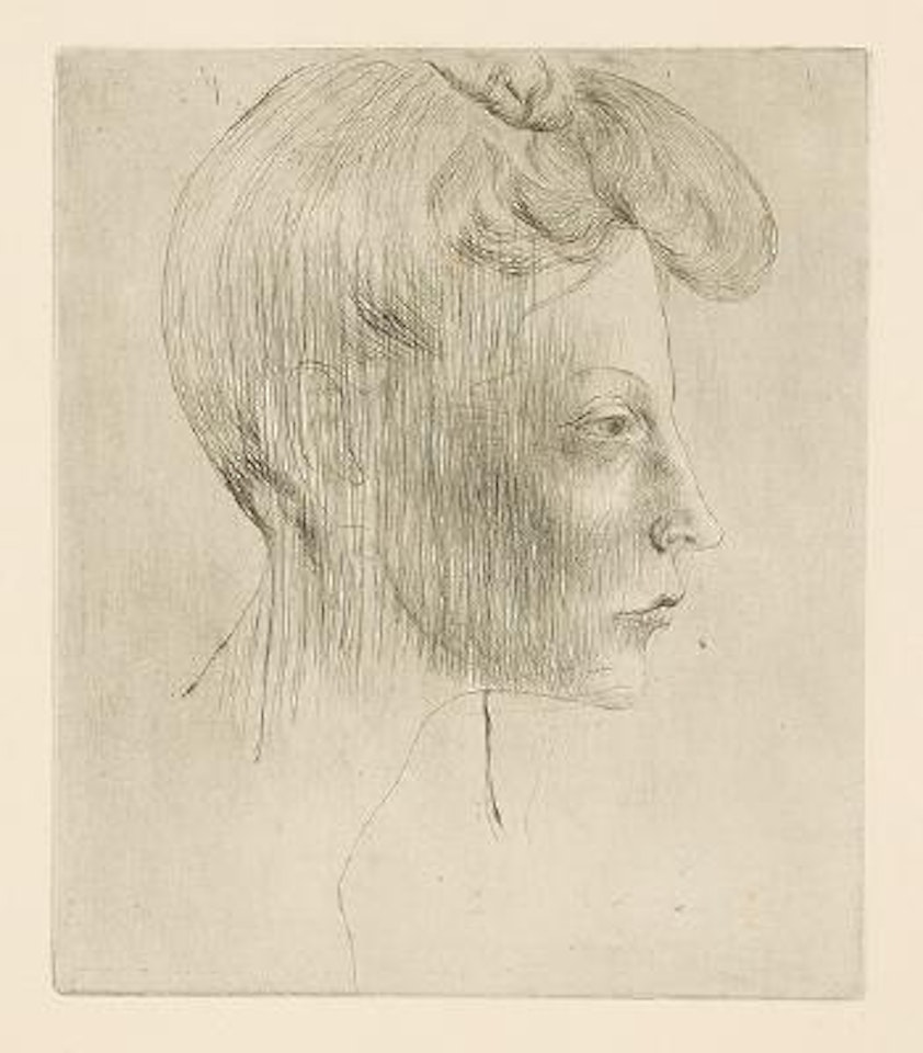 Tête de femme de profil by Pablo Picasso