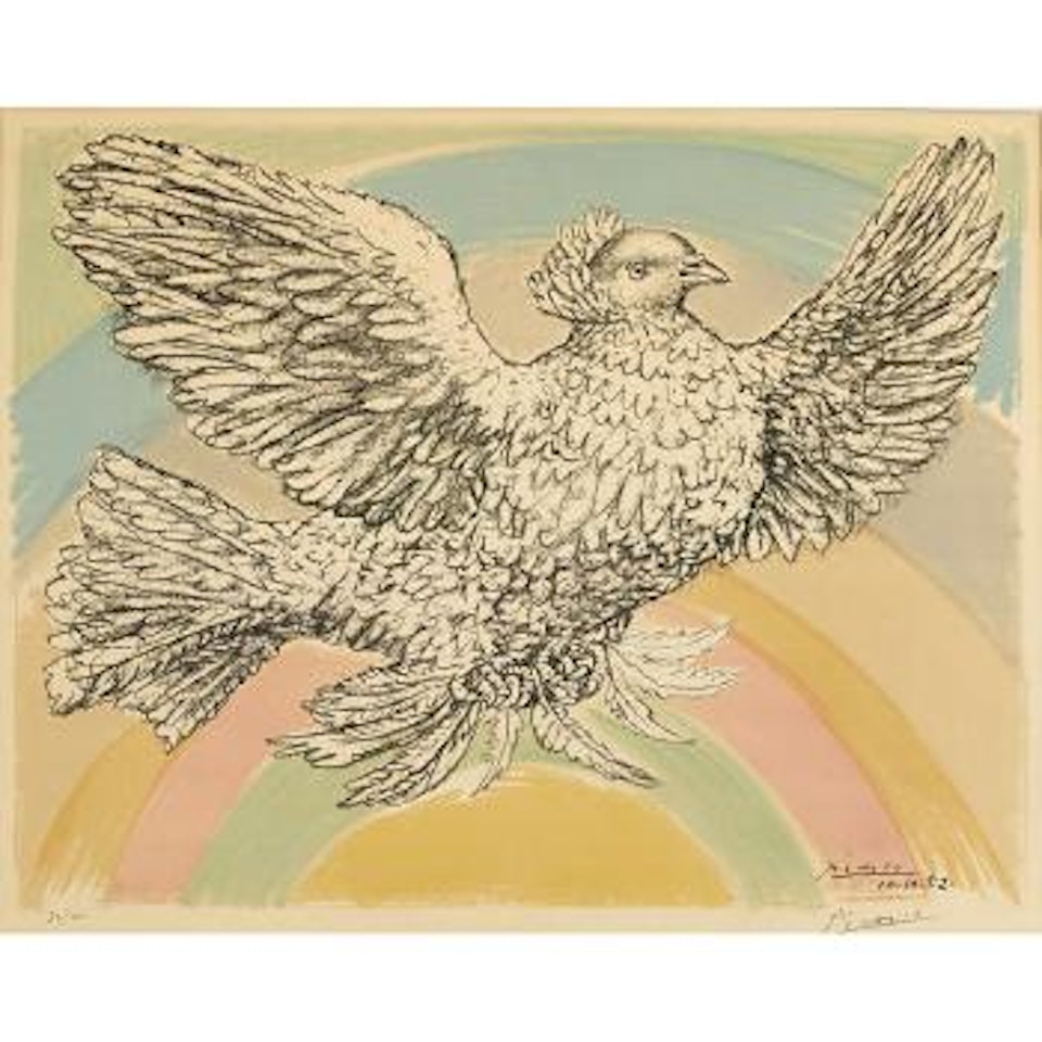 Colombe Volant (Ã  l'Arc-en-ciel) (B. 712; M. 214) by Pablo Picasso