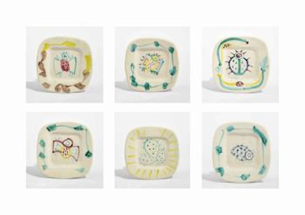Service Fruits De Provence: Six Plats (A.r. 58, 62, 64, 66, 69, 73) by Pablo Picasso
