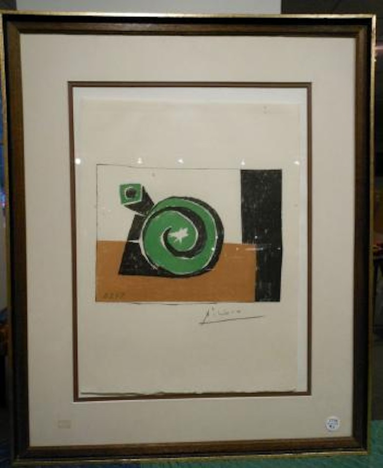 Composition en trois couleurs by Pablo Picasso
