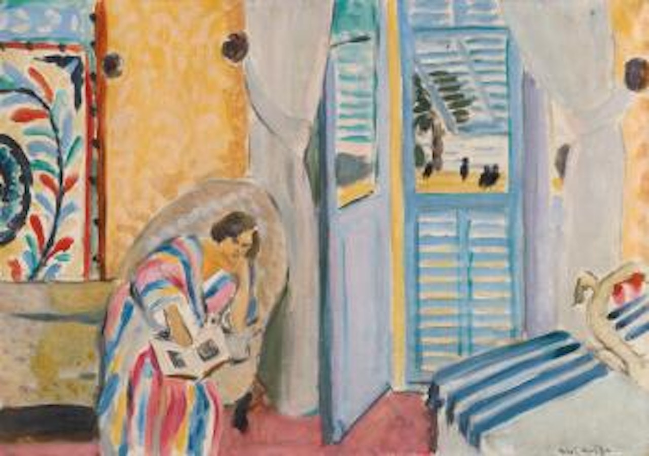Intérieur à Nice, Femme Assise Avec Un Livre by Henri Matisse
