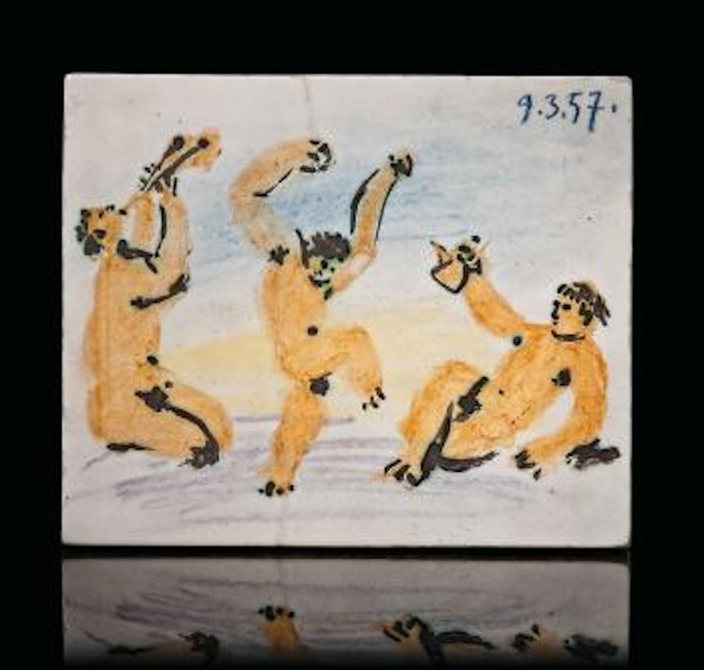 Joueur, Danseur Et Buveur And Têtes D'hommes by Pablo Picasso