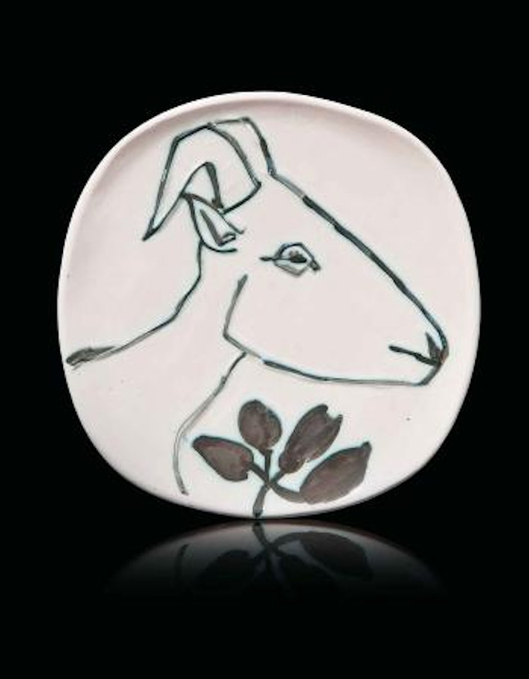 Tête De Chèvre De Profil (Ar 106) by Pablo Picasso