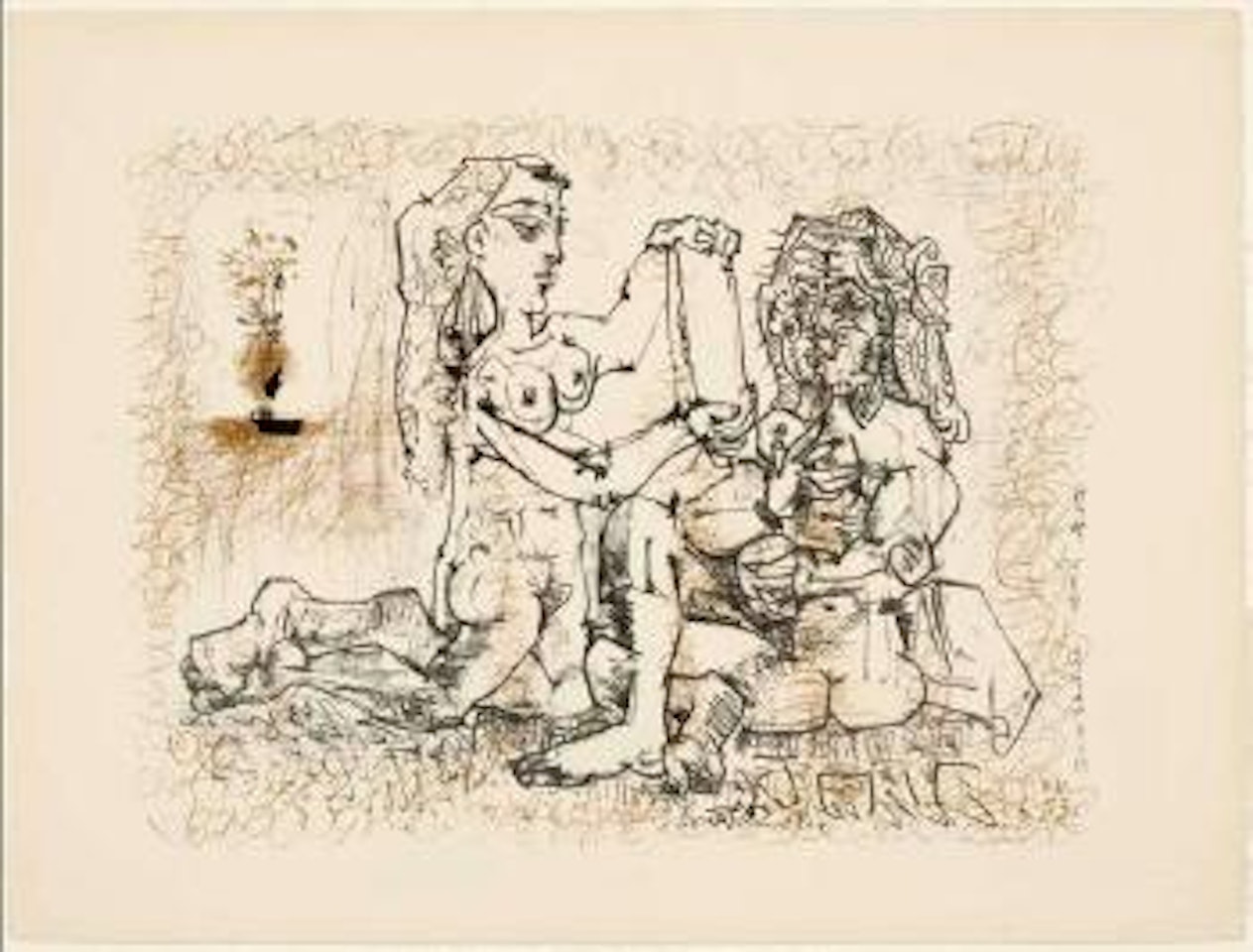 La Femme Au Miroir by Pablo Picasso