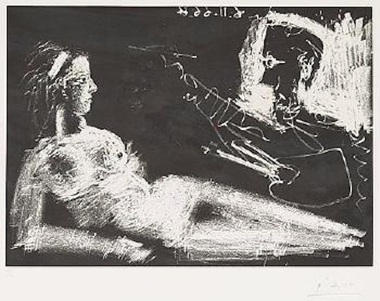 Le peintre et la modéle by Pablo Picasso