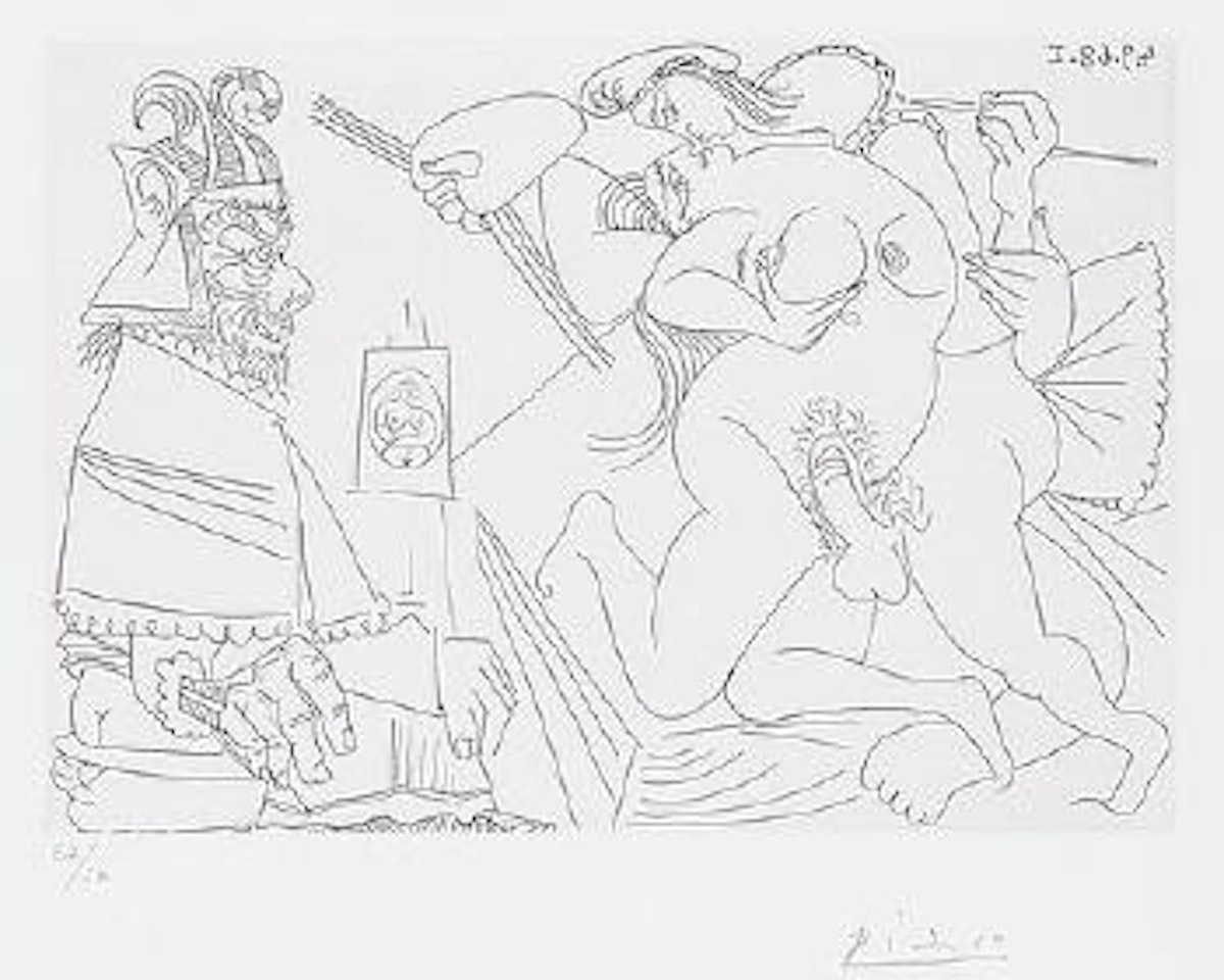 Raphaël et la fornarina by Pablo Picasso