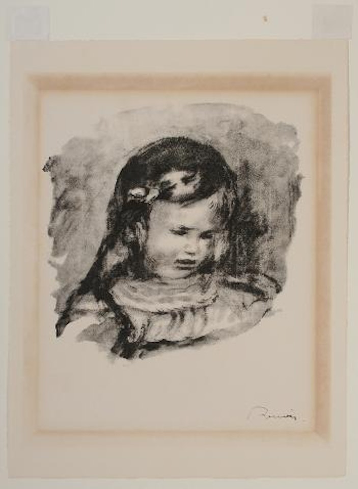 Claude Renoir la tête baissée by Pierre-Auguste Renoir