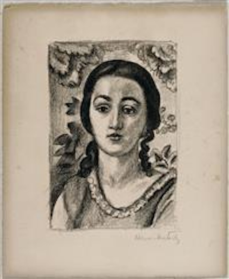 Jeune Fille Aux Boucles Brunes by Henri Matisse
