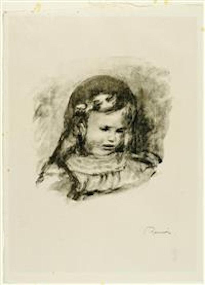 Claude Renoir, La Tete Baissée by Pierre-Auguste Renoir