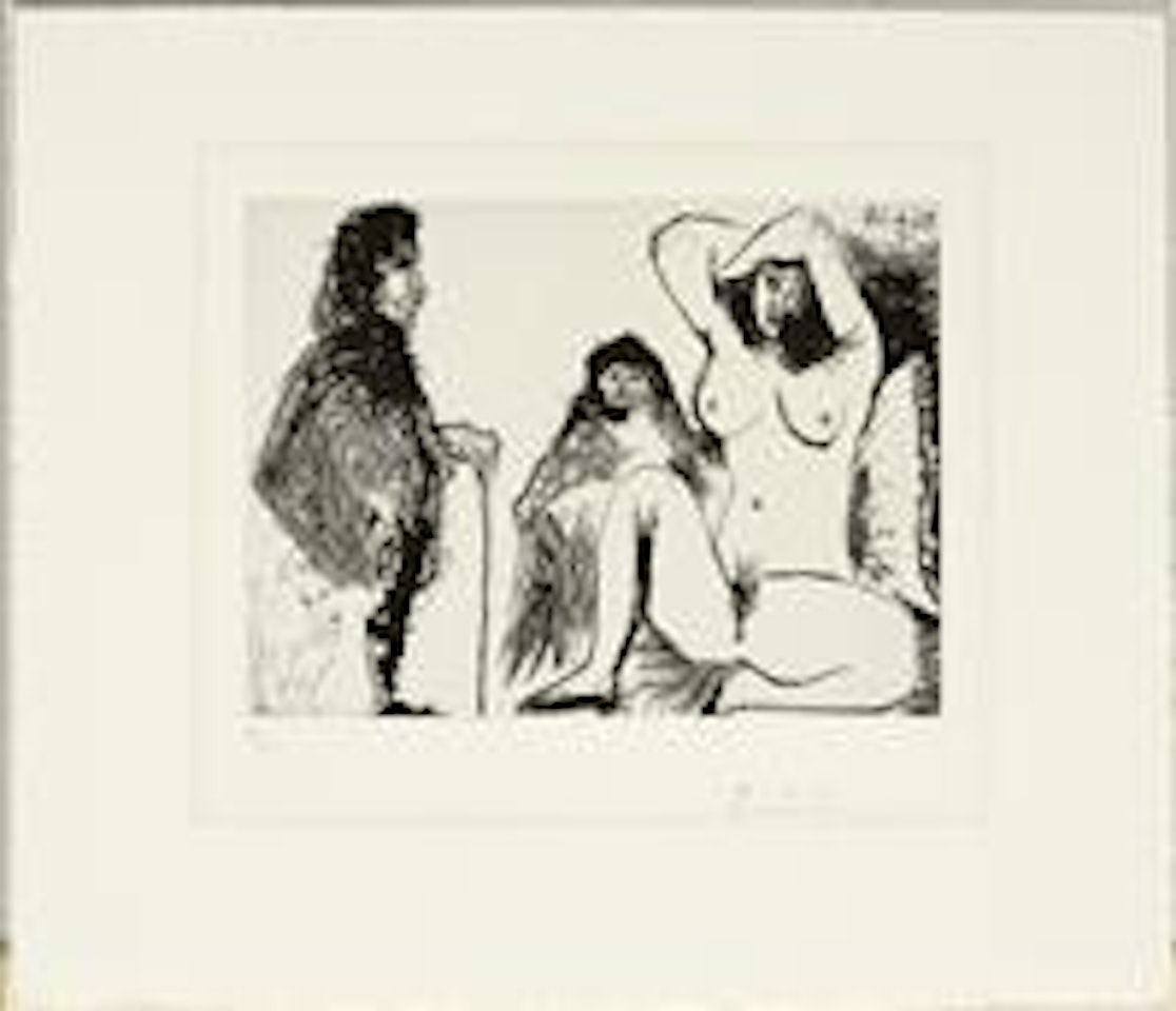 Visiteur, Avec Son Chien, Chez Une Jeune Femme, Avec La Célestine by Pablo Picasso