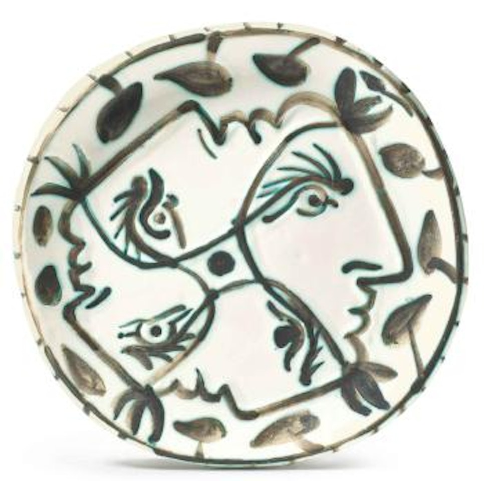 Quatre profils enlacés (A. R. 88) by Pablo Picasso